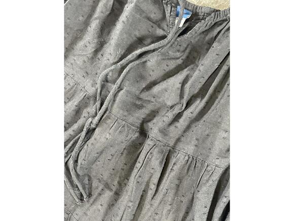 Old Navy Black Women's Ruffled Sleeveless Tank Top w Adjustable Straps - Size L - Picture 3 of 6